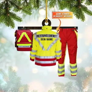 Rettungsdienst Custom Shaped Ornament 75