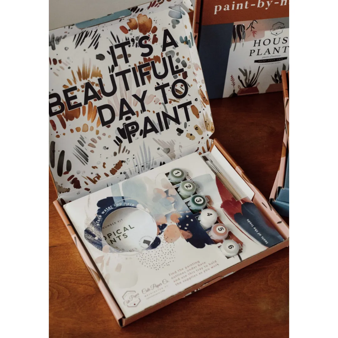 Sailboats At Sea Paint-By-Numbers Kit