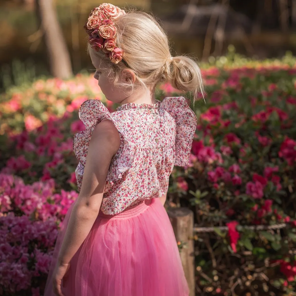 Sakura Smock Top - Forget Me Not Floral