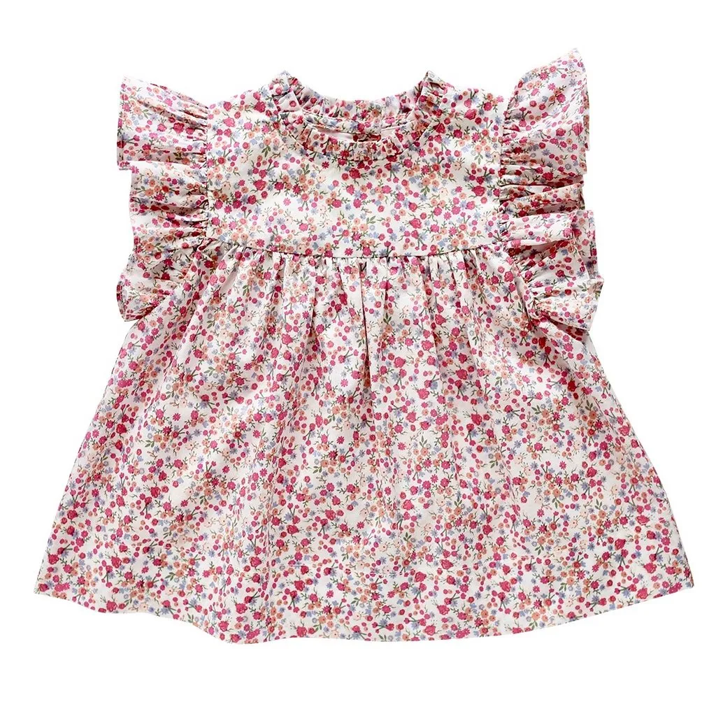 Sakura Smock Top - Forget Me Not Floral