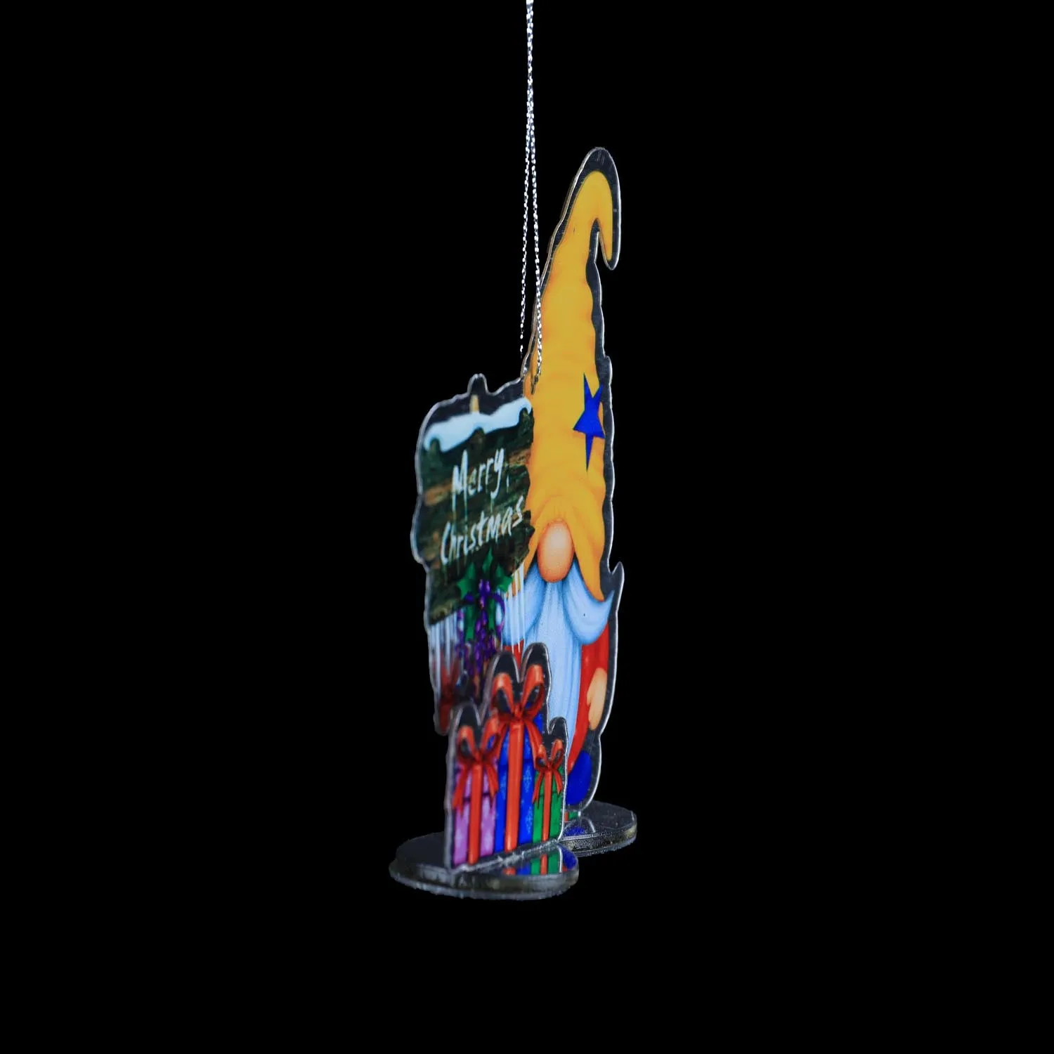 Santa Paint Mirror Hanging Decoration 2
