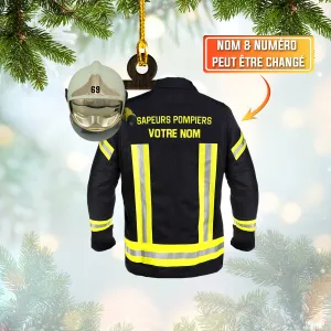 Sapeurs Pompiers - Custom Shaped Ornament 09 (Le noir)