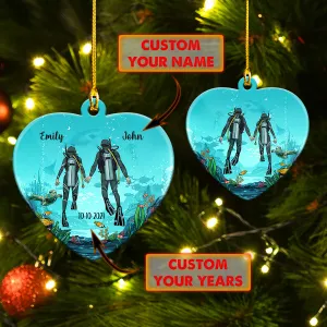 Scuba Diving - Shaped Ornament - 116