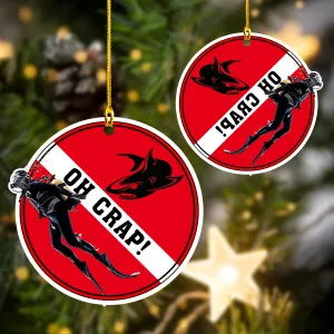 Scuba Diving -  Shaped Ornament 356