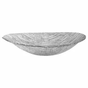 Secret Treasure Silver Oval Bowl 8 x 5 "