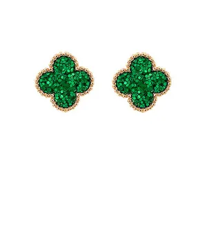 Sequin Clover Stud Earrings