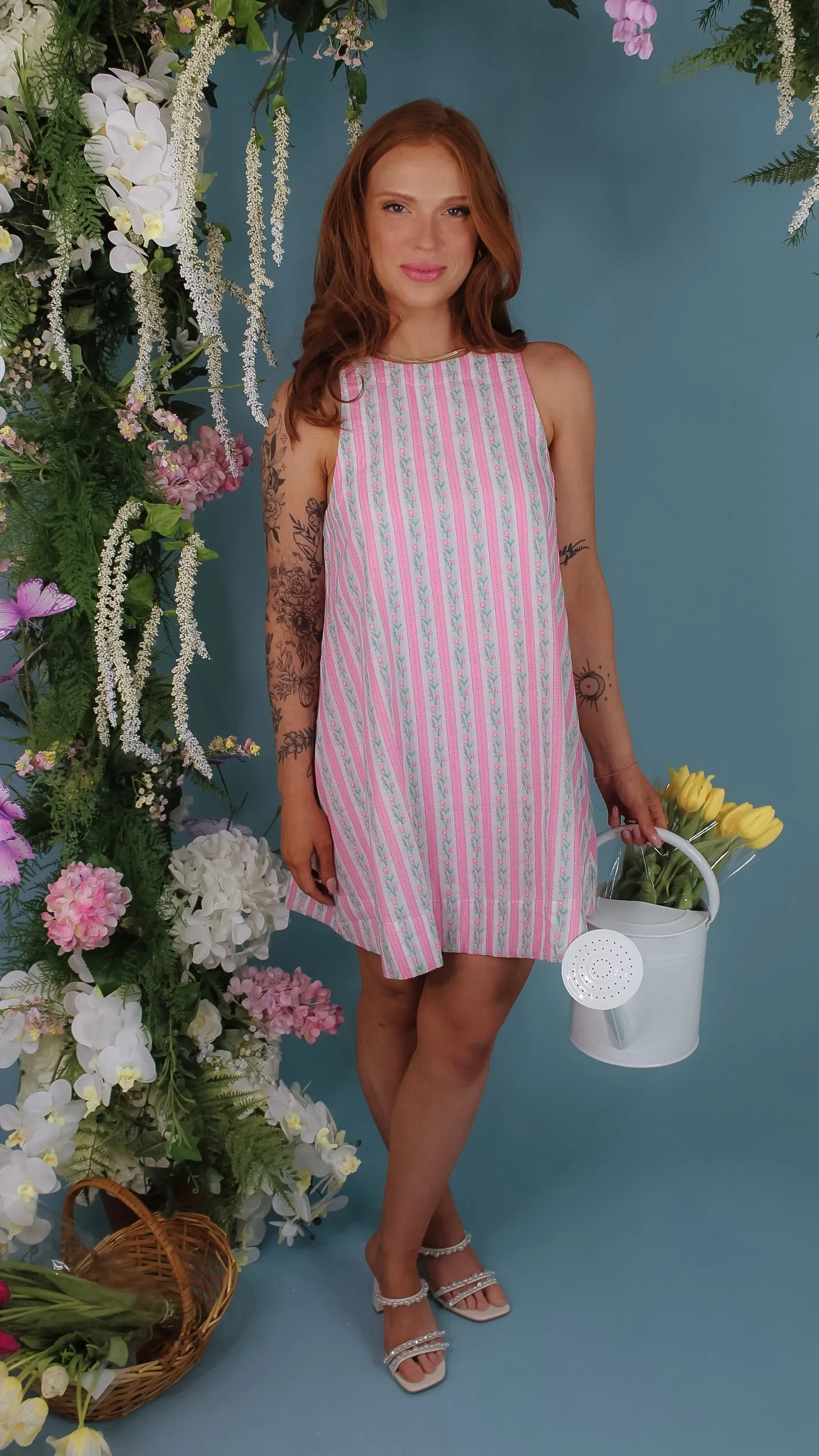 Shaina Pink Mini Dress