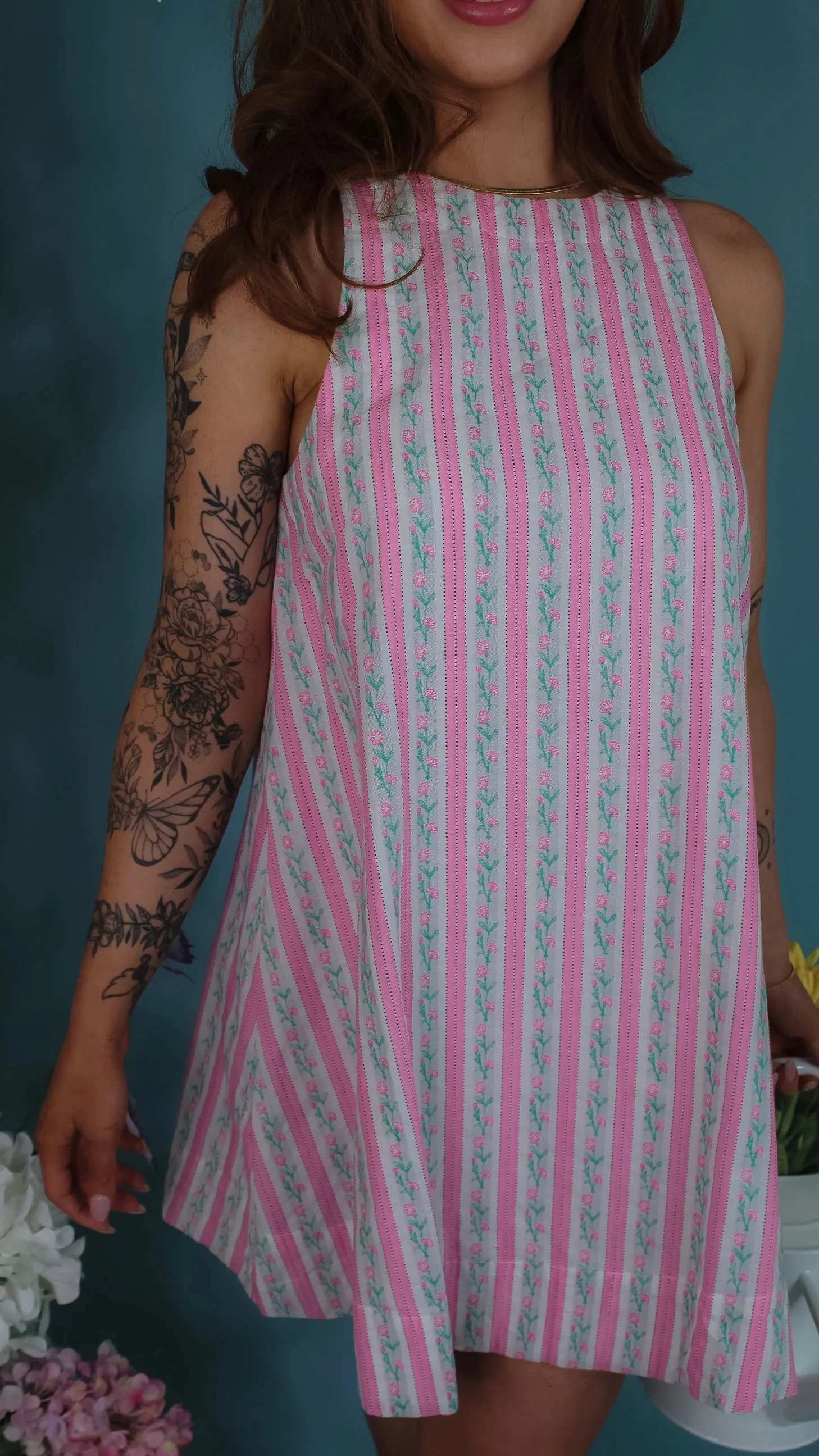 Shaina Pink Mini Dress