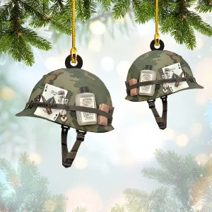 Shaped Ornament - Army Helmet - 073