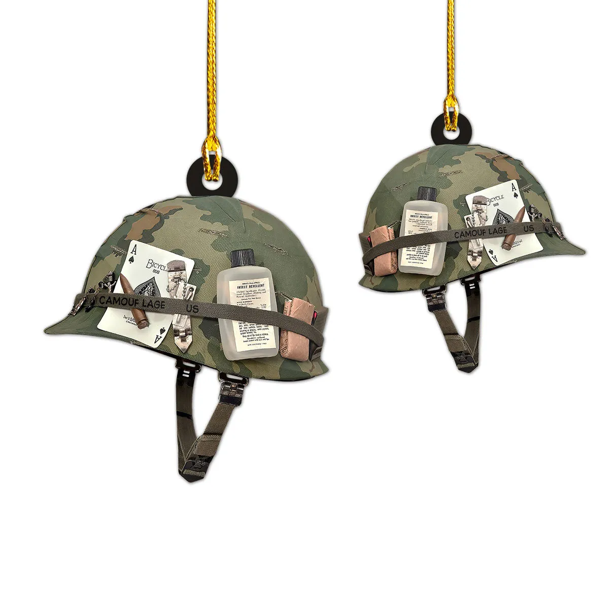 Shaped Ornament - Army Helmet - 073