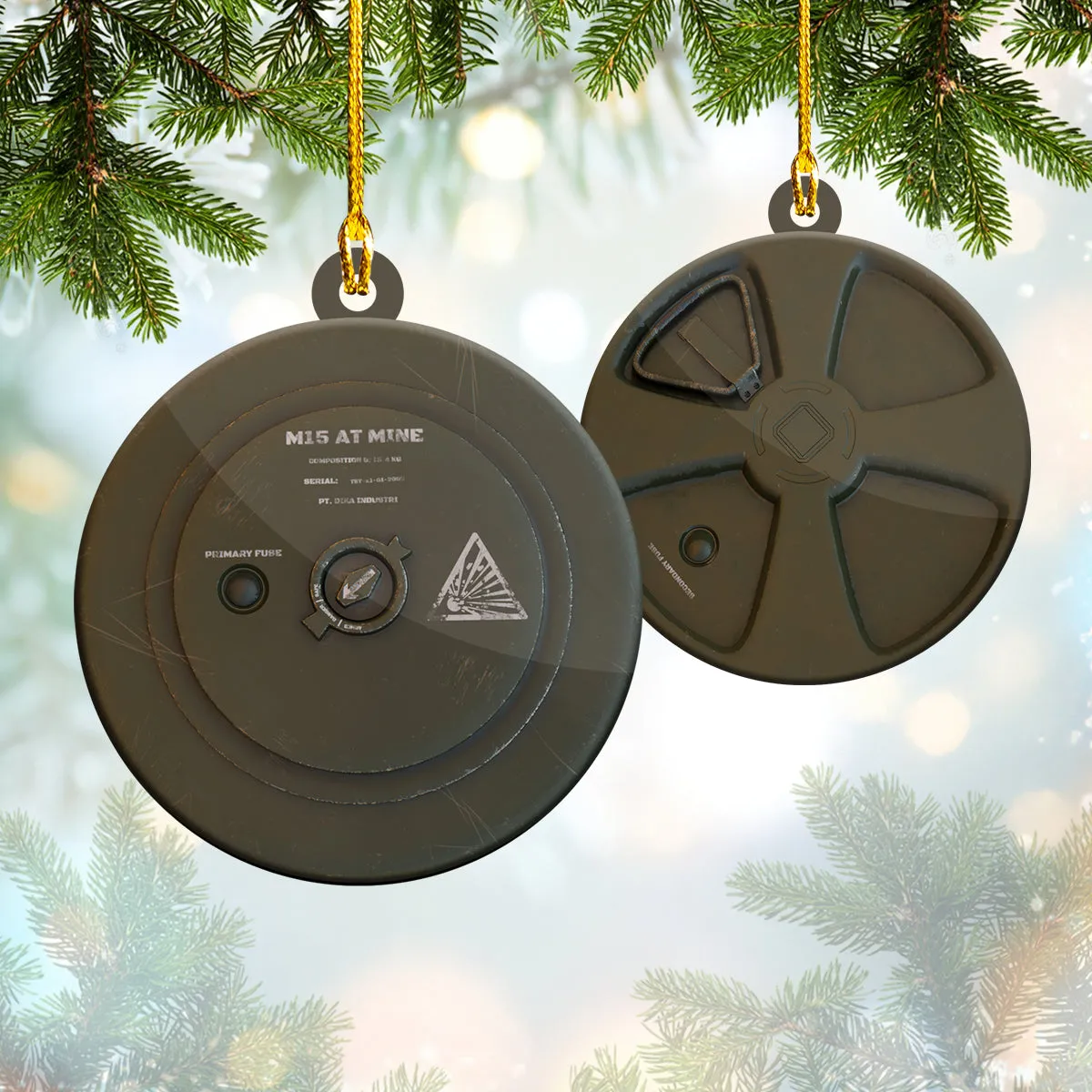Shaped Ornament - M15 Anti Tank Mine - 074