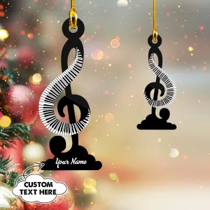 Shaped Ornament - Piano Music Note