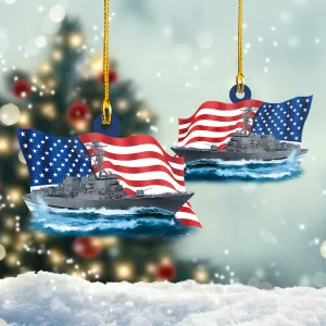 Shaped Ornament - US Destroyer