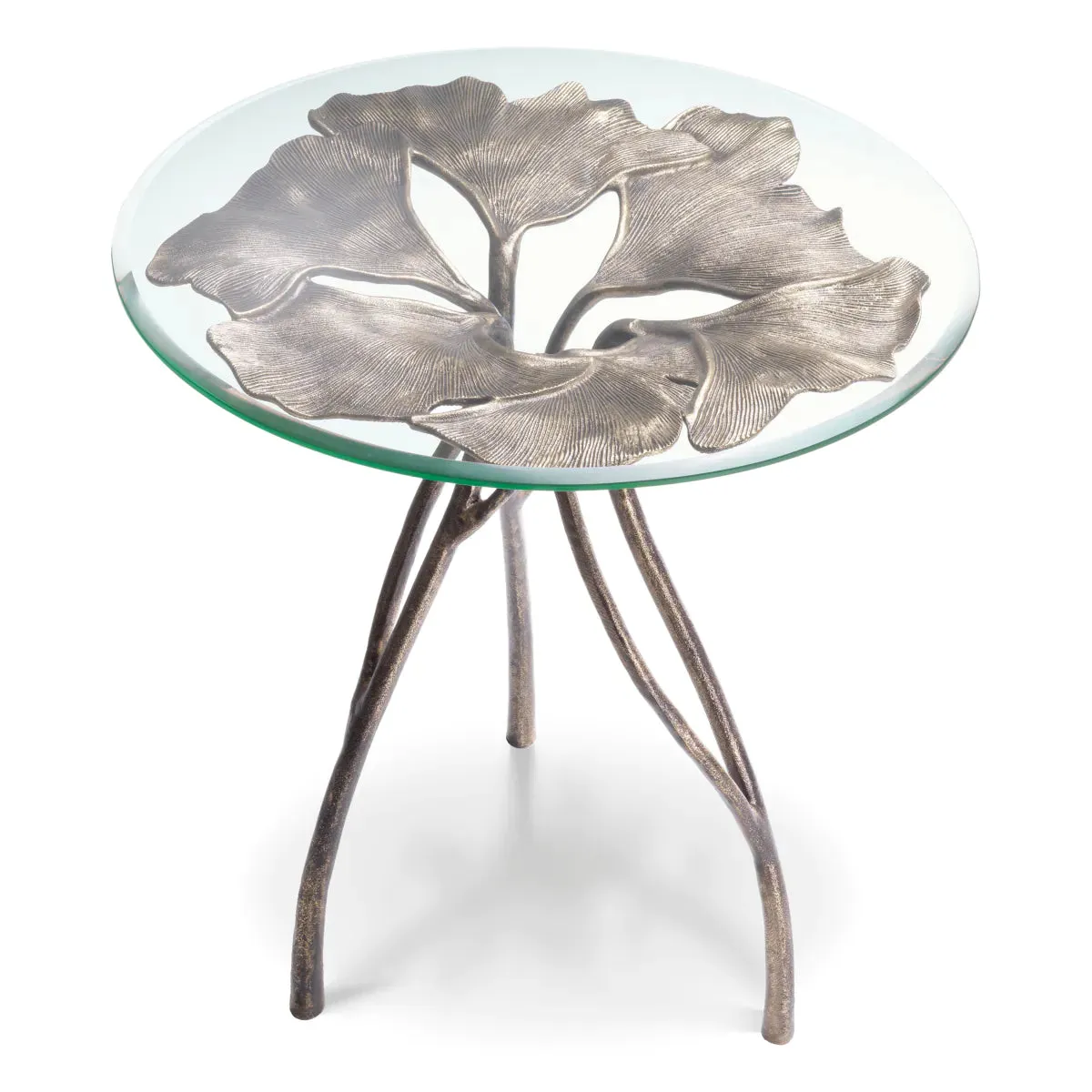Side Table Poseidon - Vintage Brass Finish