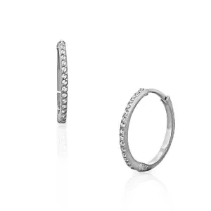 Silver Party Hoops