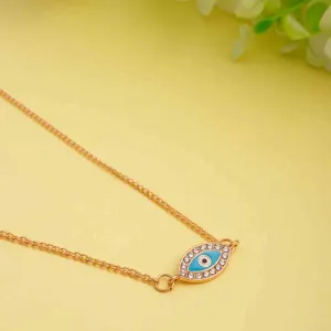 Sky Blue Evil Eye Necklace