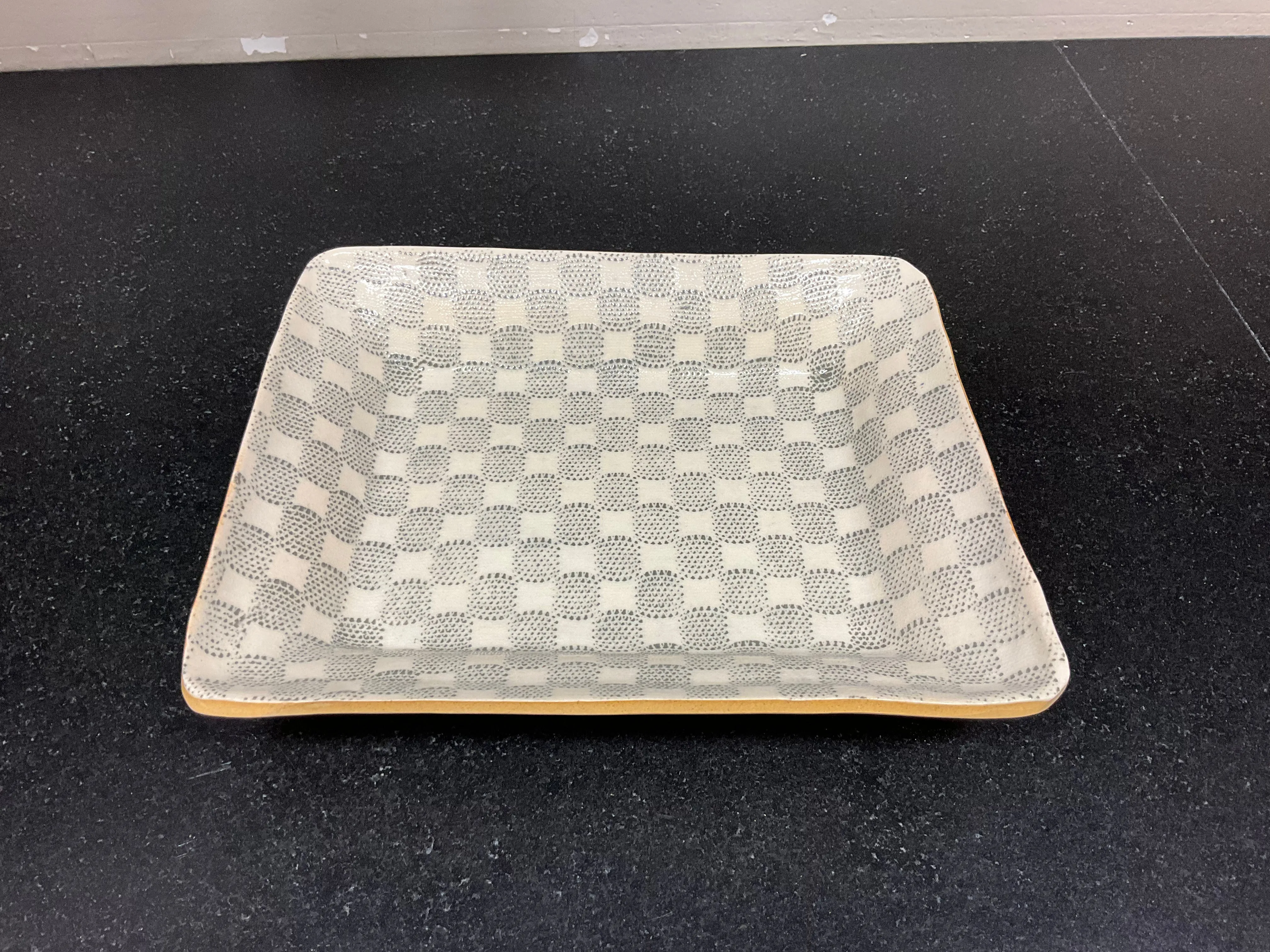 Small Party Platter Checker Charcoal