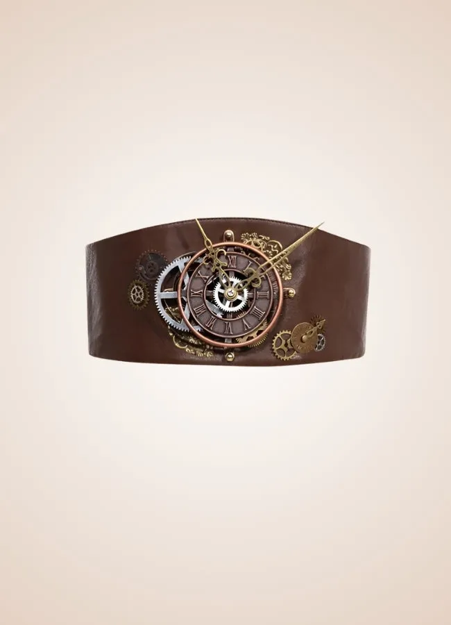 Steampunk Clock Corset Belt