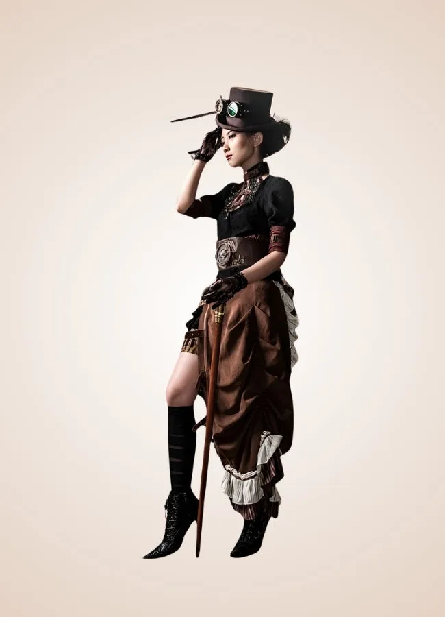 Steampunk Clock Corset Belt