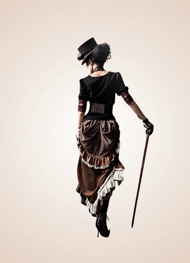 Steampunk Clock Corset Belt