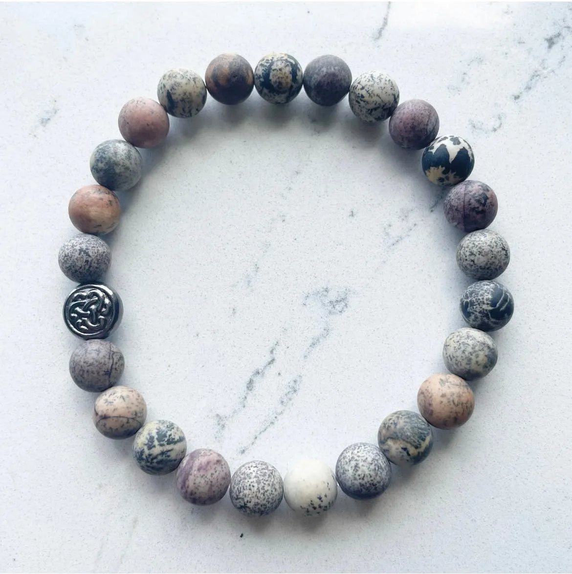 STRESS RELIEF BRACELET  - PURPLE LOTUS