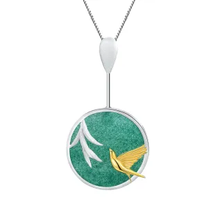 Swallow & Willow in Spring Wind Necklace