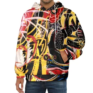 Swallowed Tears Indian Miniature Men's Flannel Hoodie