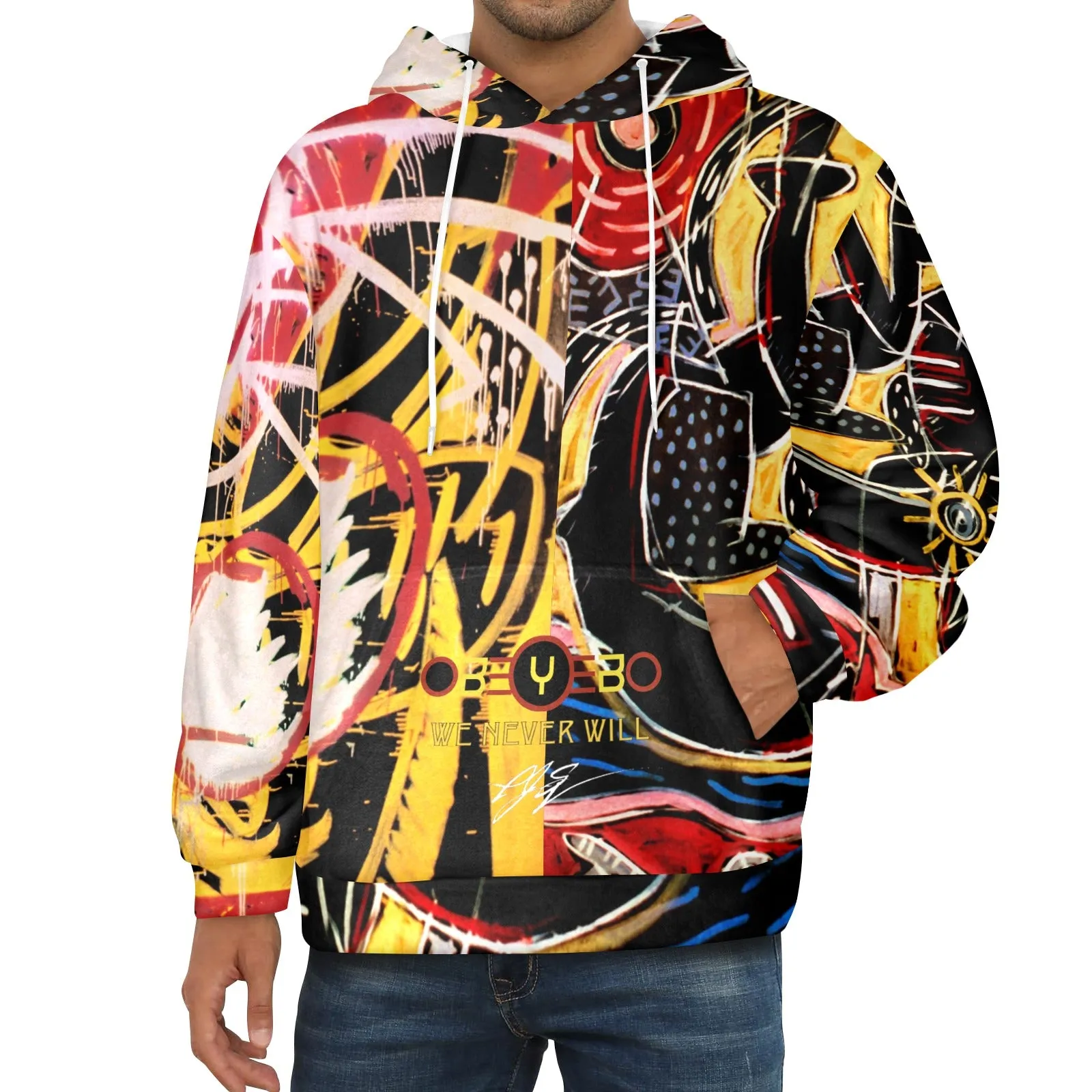 Swallowed Tears Indian Miniature Men's Flannel Hoodie