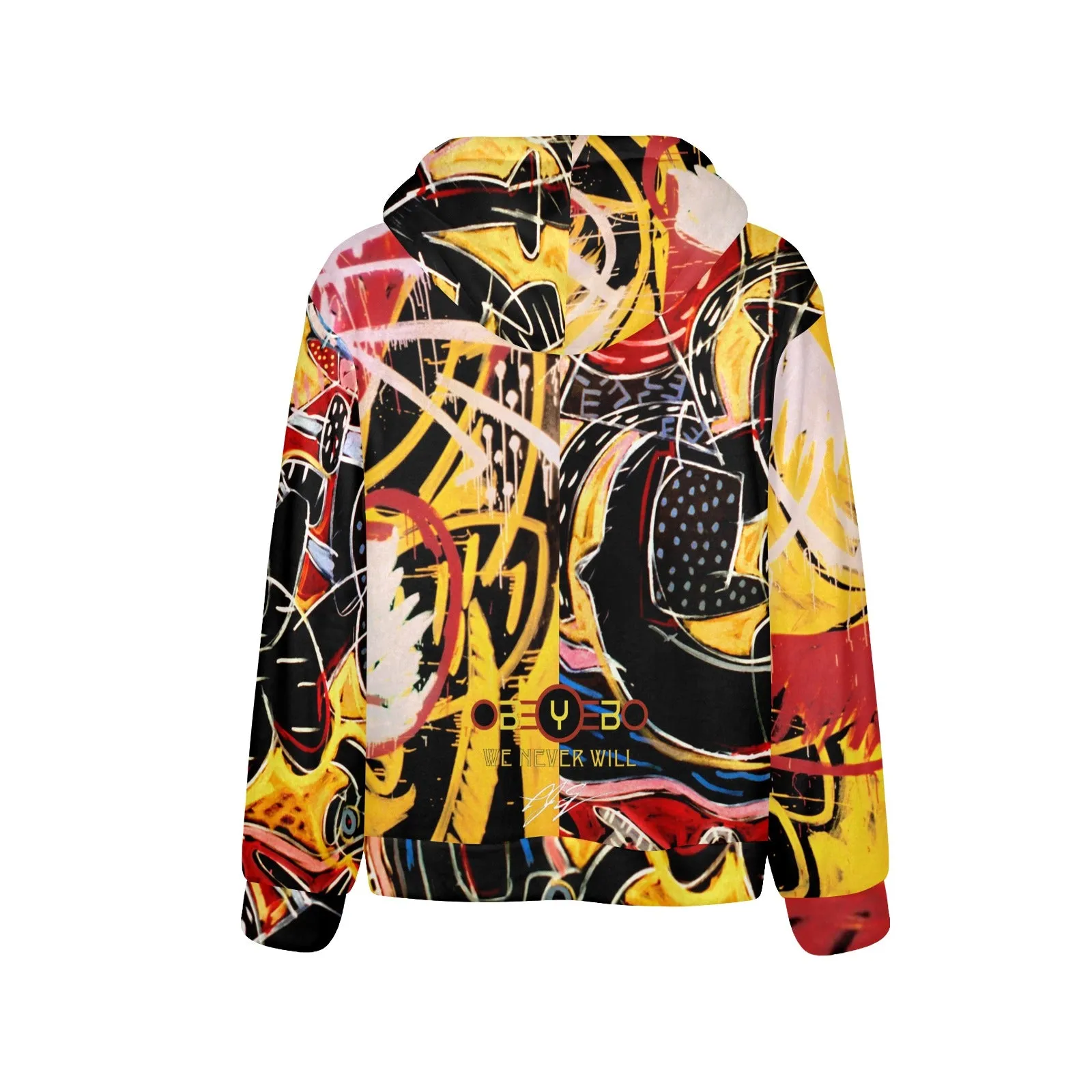 Swallowed Tears Indian Miniature Men's Flannel Hoodie