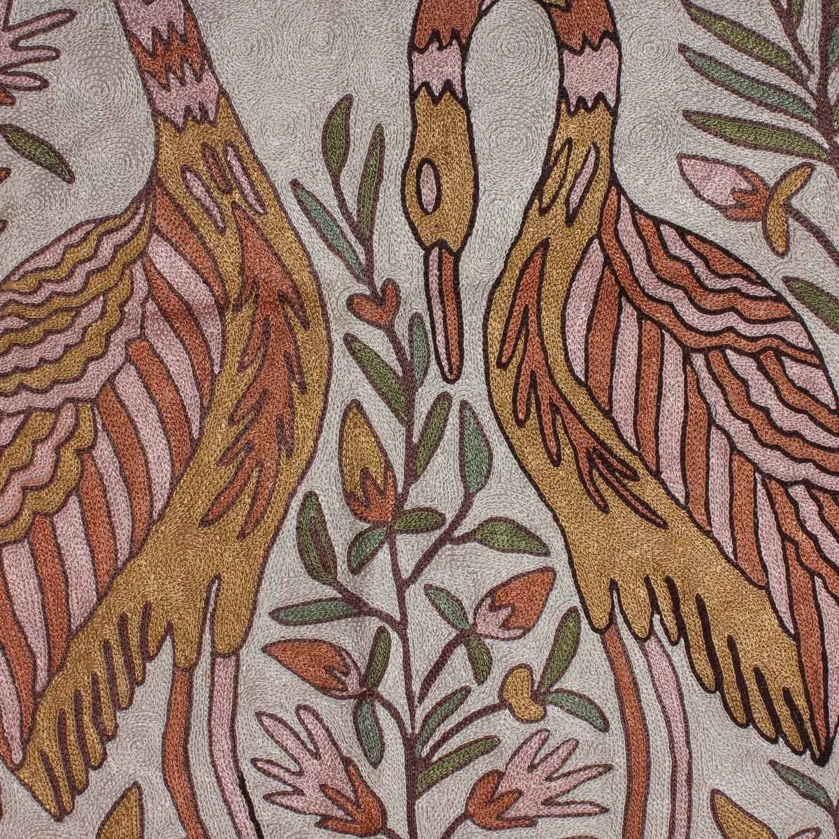 SWAN DESIGN SILK RUG 2 X 2.5 FT