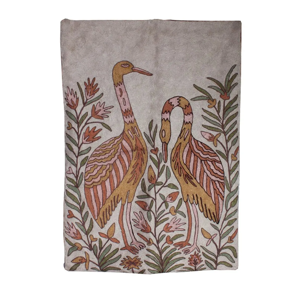 SWAN DESIGN SILK RUG 2 X 2.5 FT