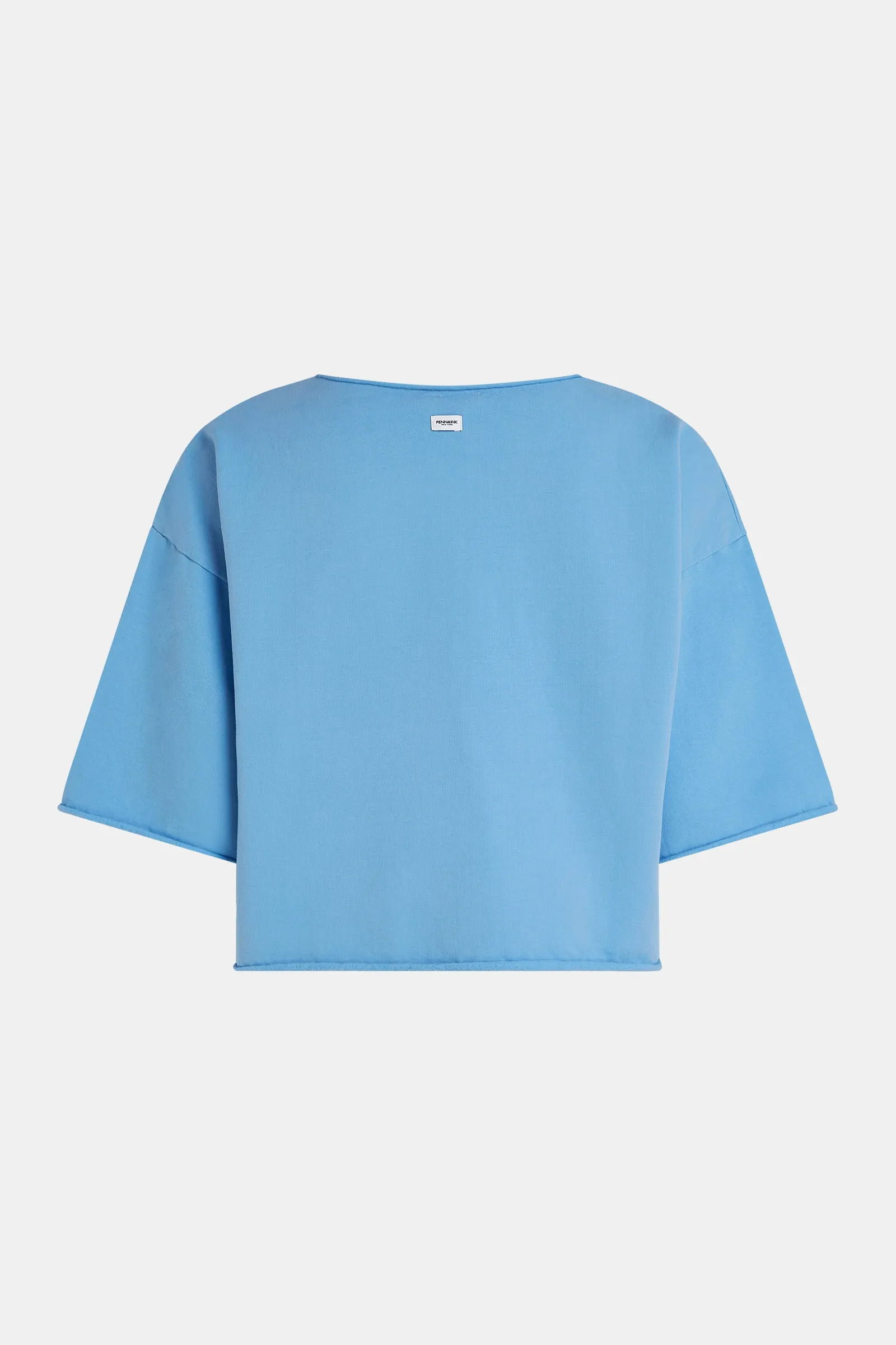 SWEATER PRINT (S25F1651LTD) AZURE - WHITE