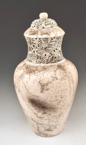 Tall Burnished Jar