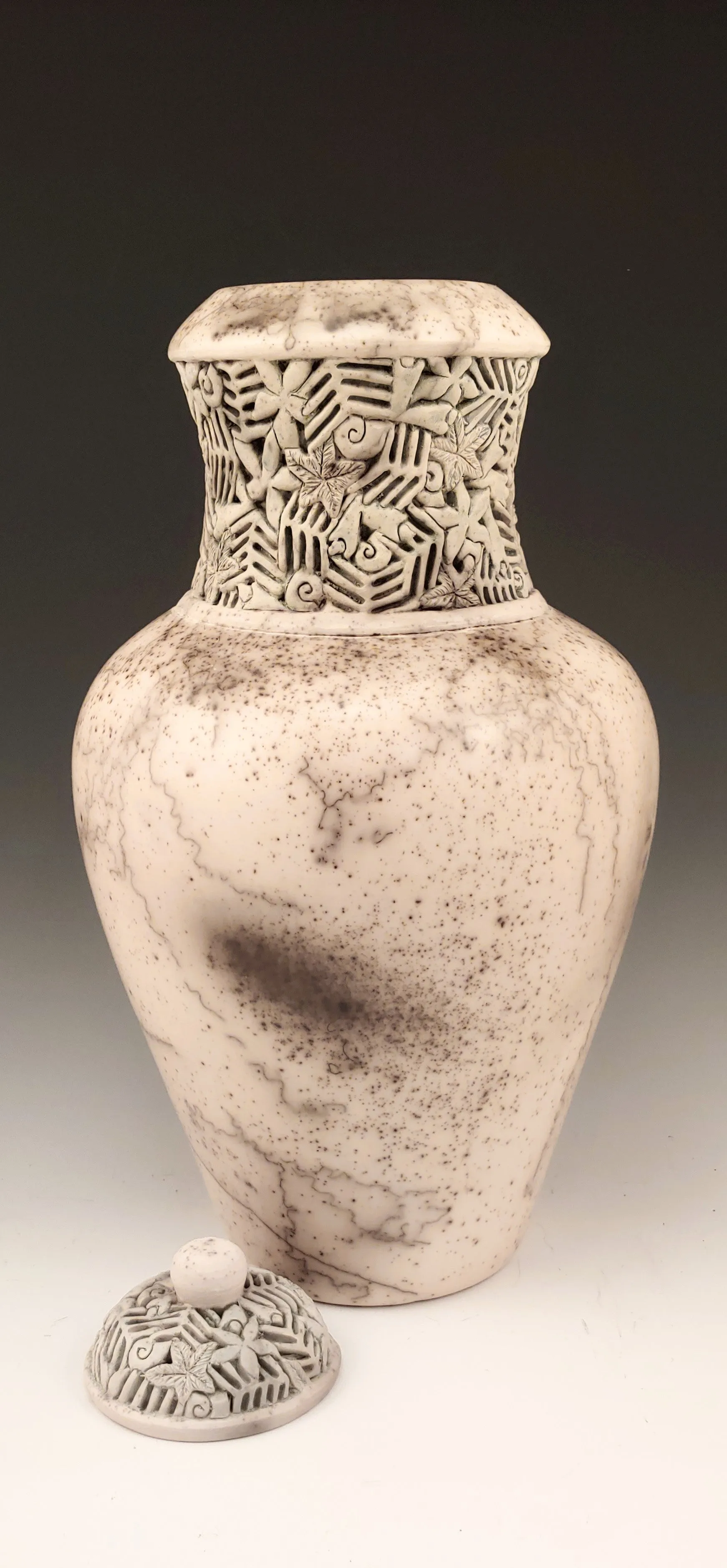 Tall Burnished Jar