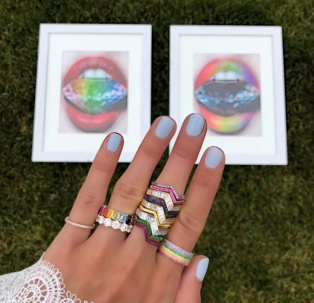 Technicolor Love Framed Print Set