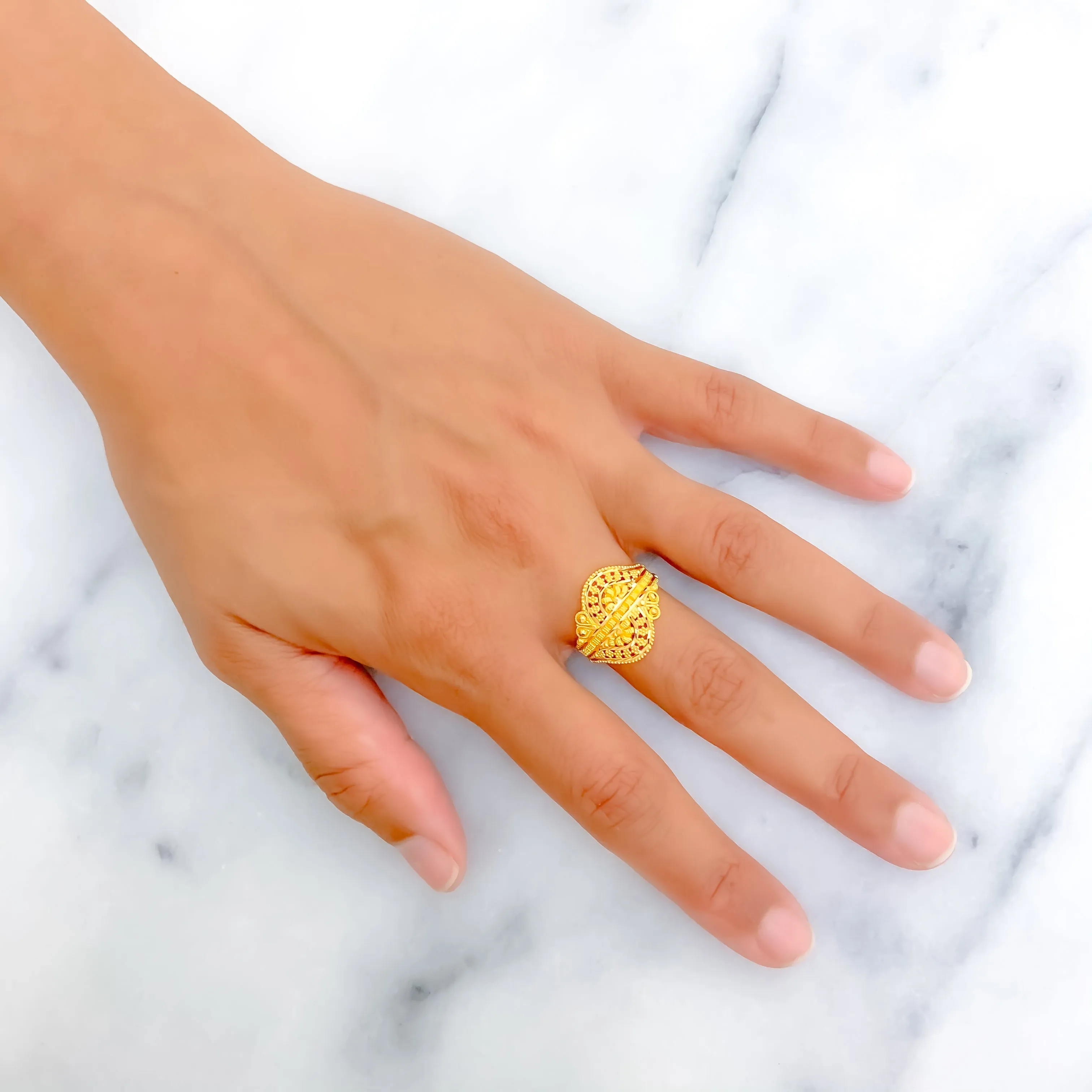 Timeless Artistic 22K Gold Ring