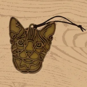 Toyger Cat Ornament – Striking Handcrafted Décor