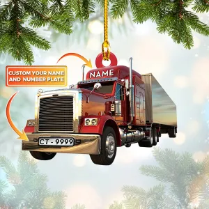 Trucker 7 - Shaped Ornament