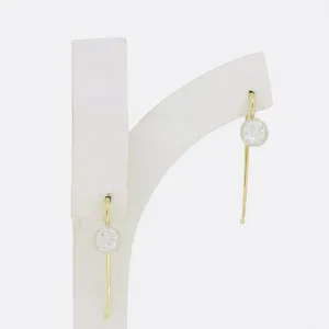 TVJ 0.80 Carat Old Cut Diamond Earrings