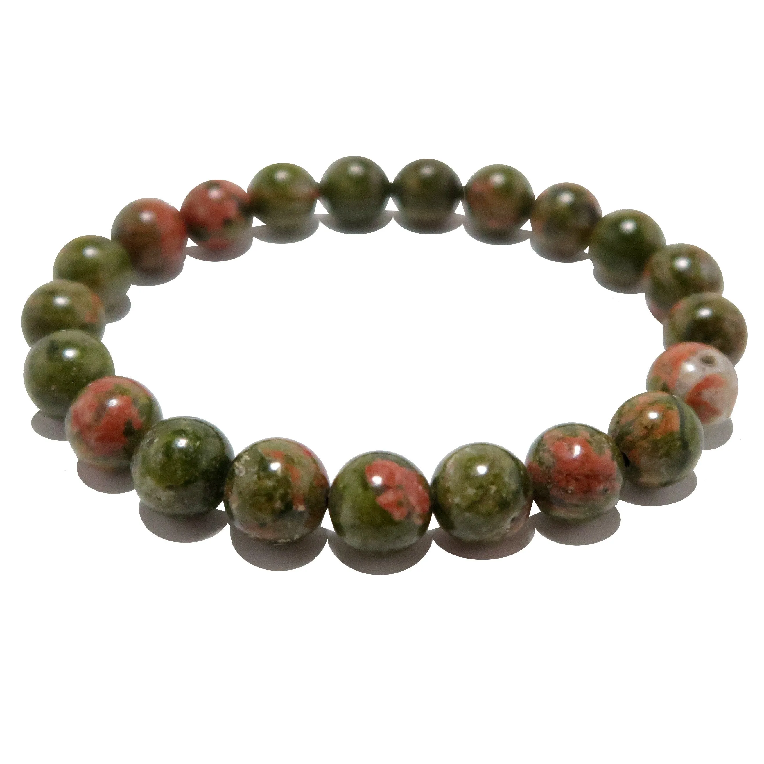 Unakite Bracelet Pink Green Creative Artist Crystal