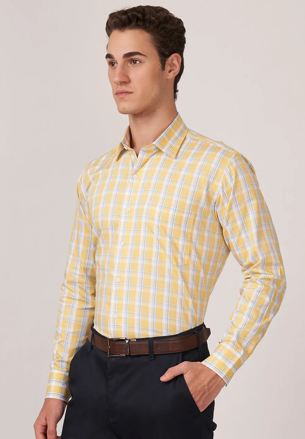 Urban Twist Pure Cotton Formal- Regular Fit  Shirt - 49120