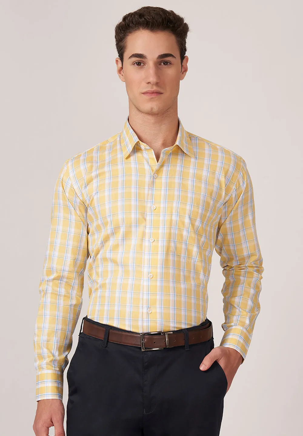 Urban Twist Pure Cotton Formal- Regular Fit  Shirt - 49120