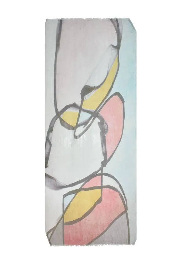 Vali Modern Abstract Summer Scarf
