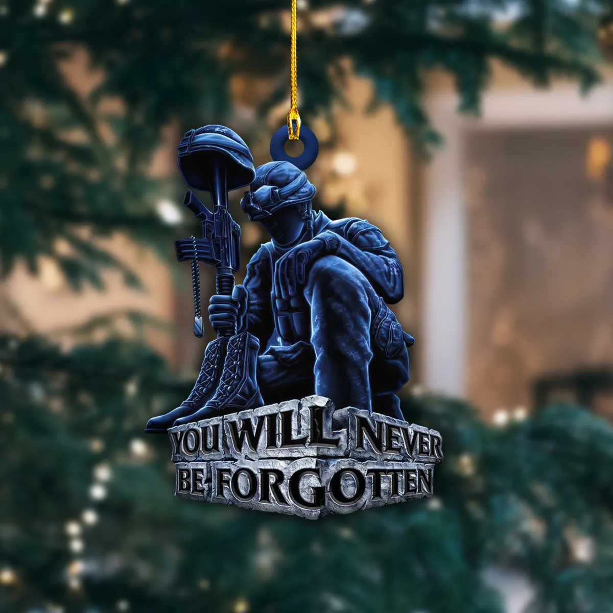Veteran Ornament Memorial Day Ornament Christmas Tree Decoration