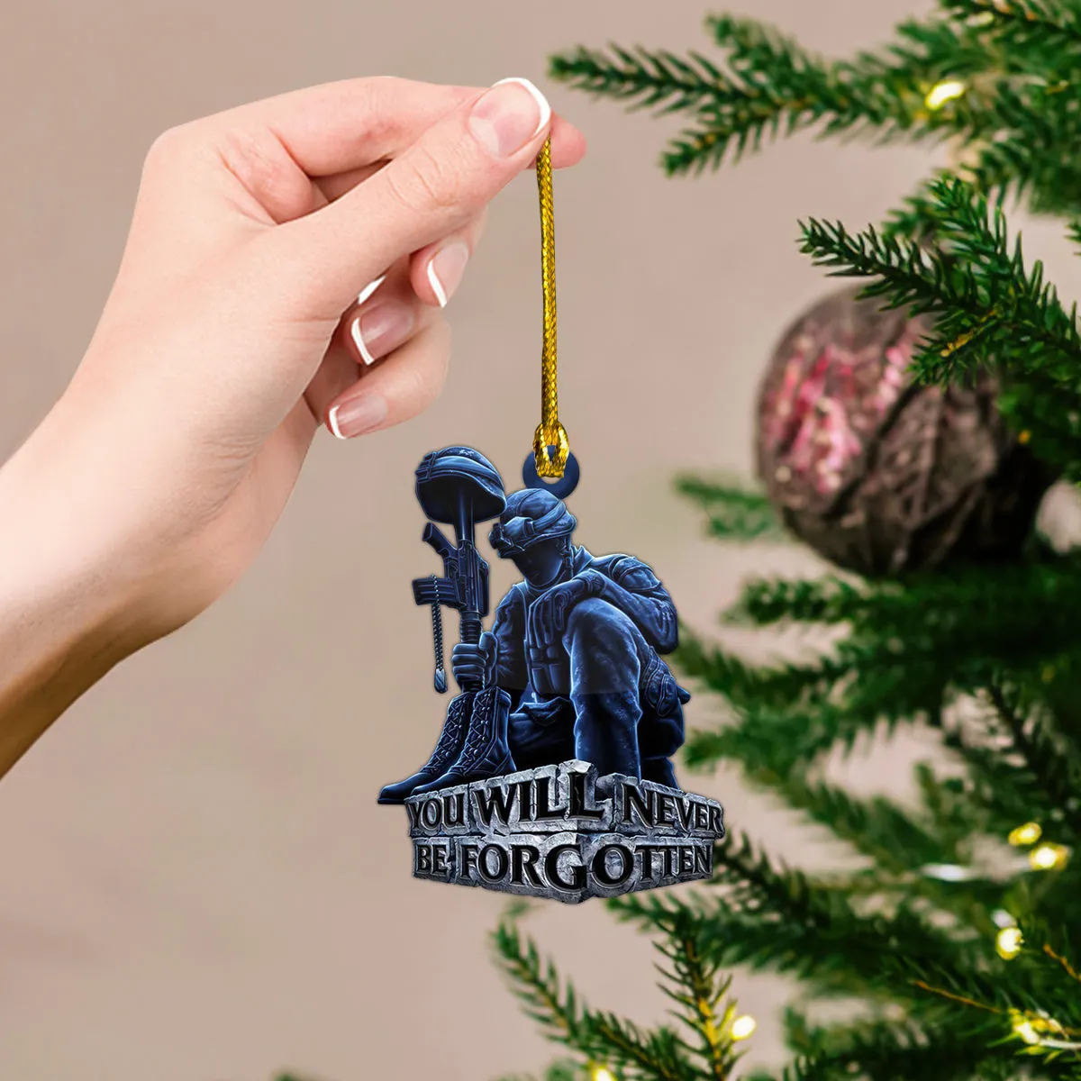 Veteran Ornament Memorial Day Ornament Christmas Tree Decoration