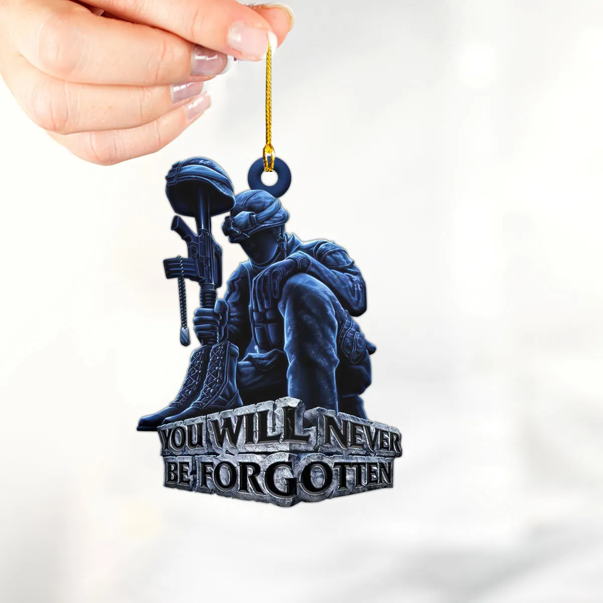 Veteran Ornament Memorial Day Ornament Christmas Tree Decoration