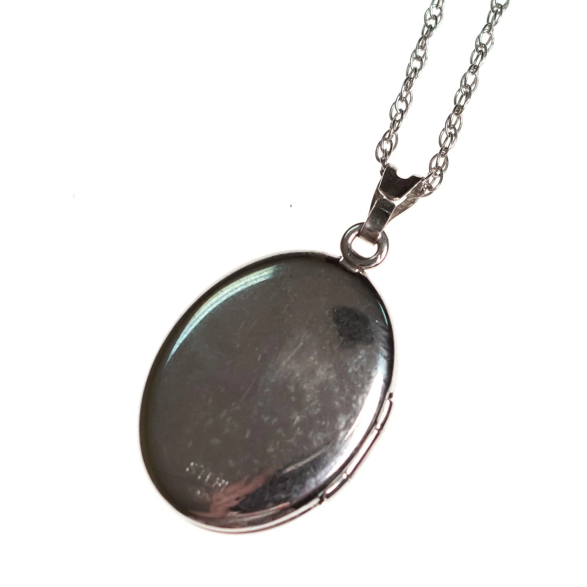 Vintage Art Nouveau Sterling Silver Embossed Locket