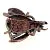 Vintage Blue Beatle Bug Pin Brooch