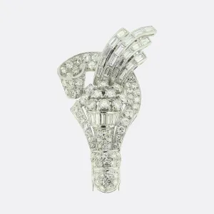 Vintage Diamond Spray Brooch