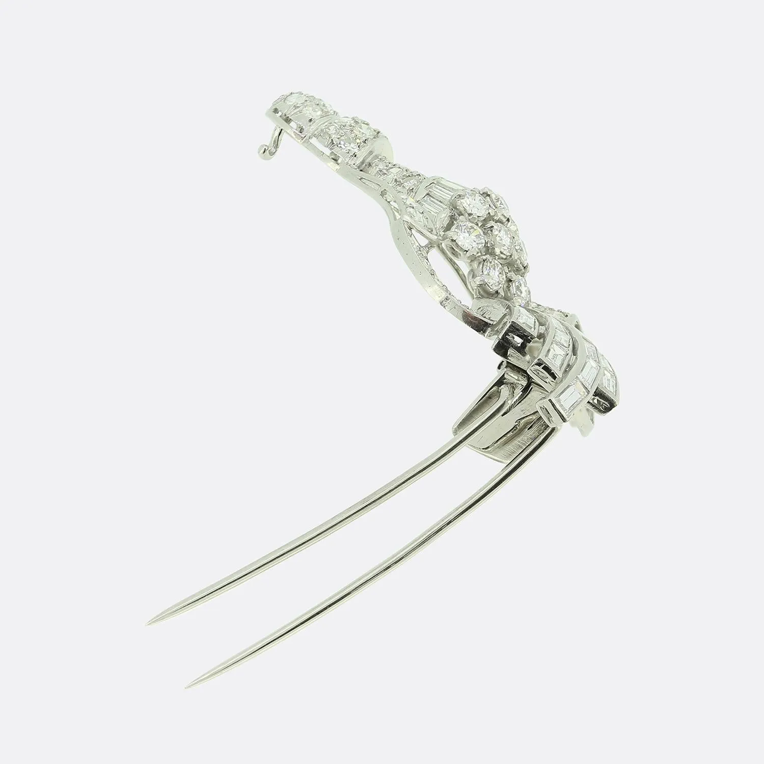 Vintage Diamond Spray Brooch